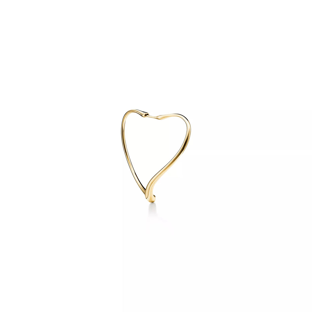 Carave Paris Golden Heart Outline Hoop Earrings