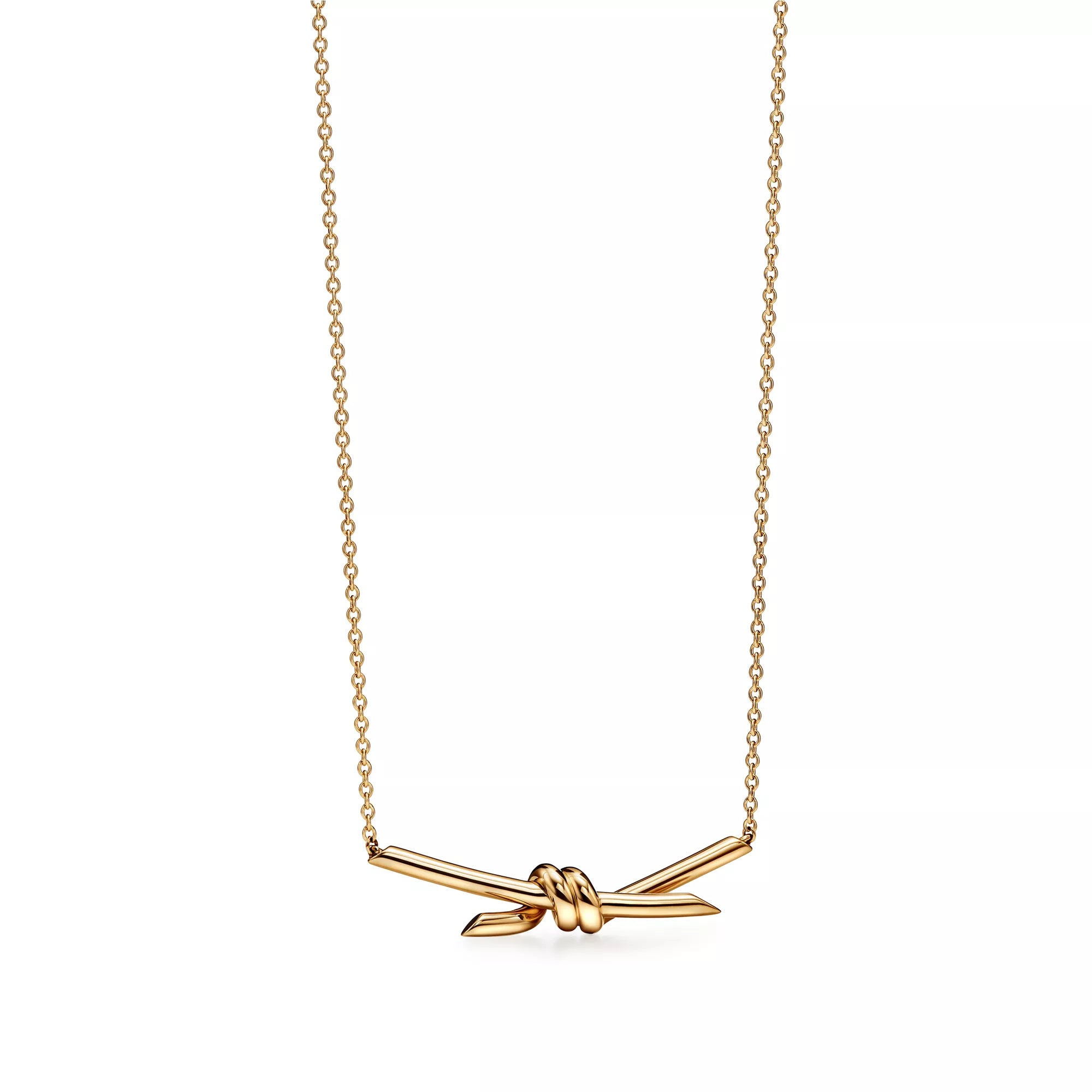 Carave Paris Golden Knot Bar Necklace