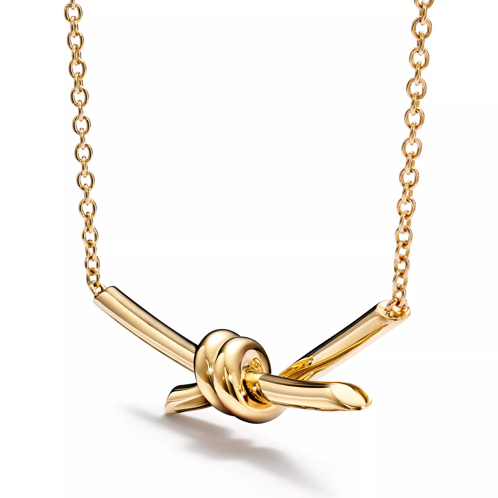 Carave Paris Golden Knot Bar Necklace