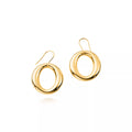 Carave Paris Golden Orbit Open Circle Drop Earrings