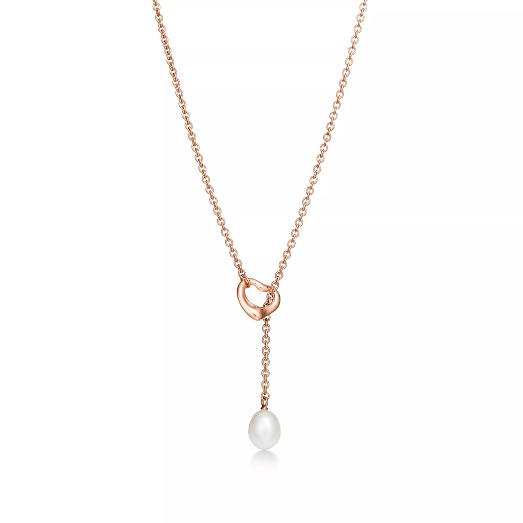 Carave Paris Golden Pearl Drop Lariat Necklace