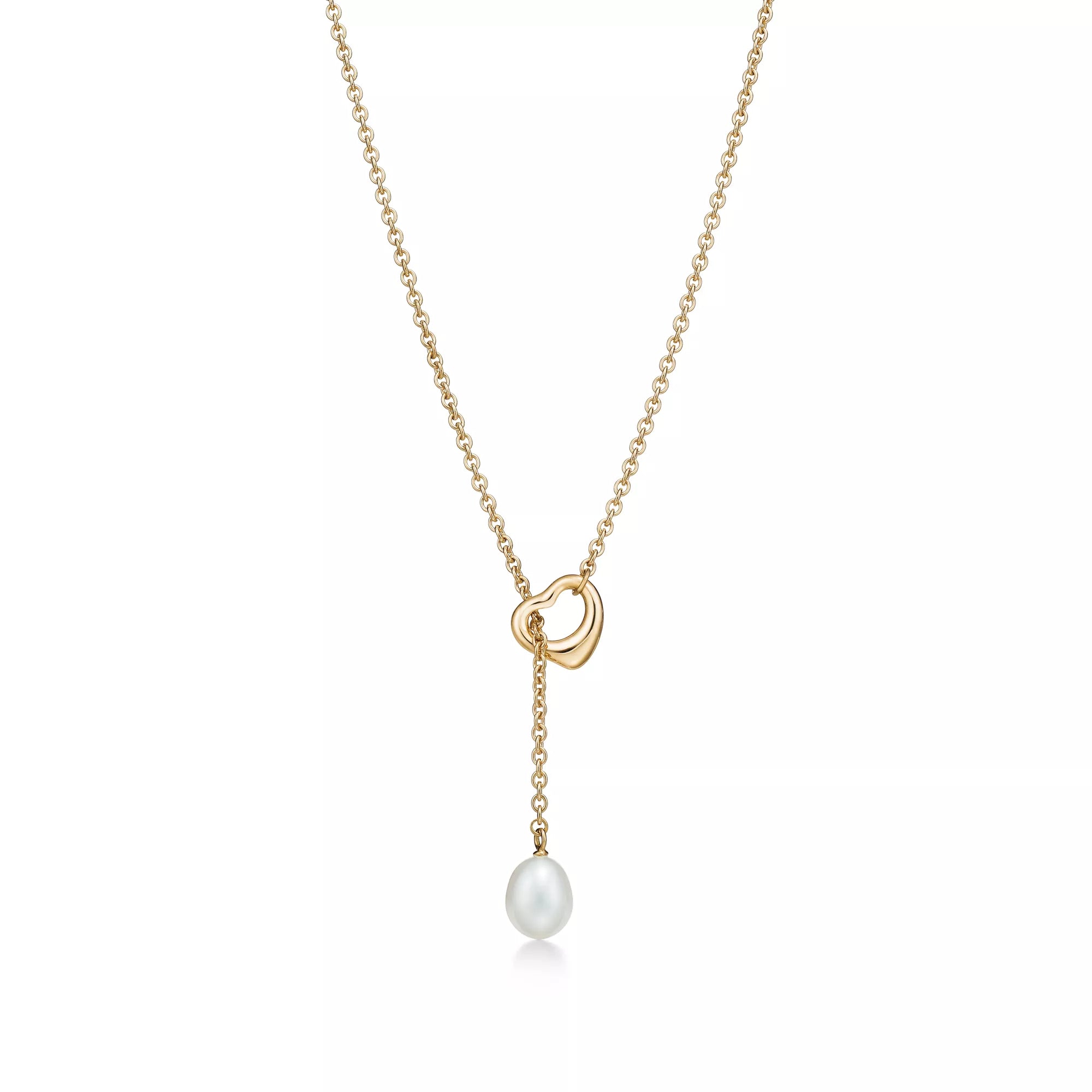 Carave Paris Golden Pearl Drop Lariat Necklace
