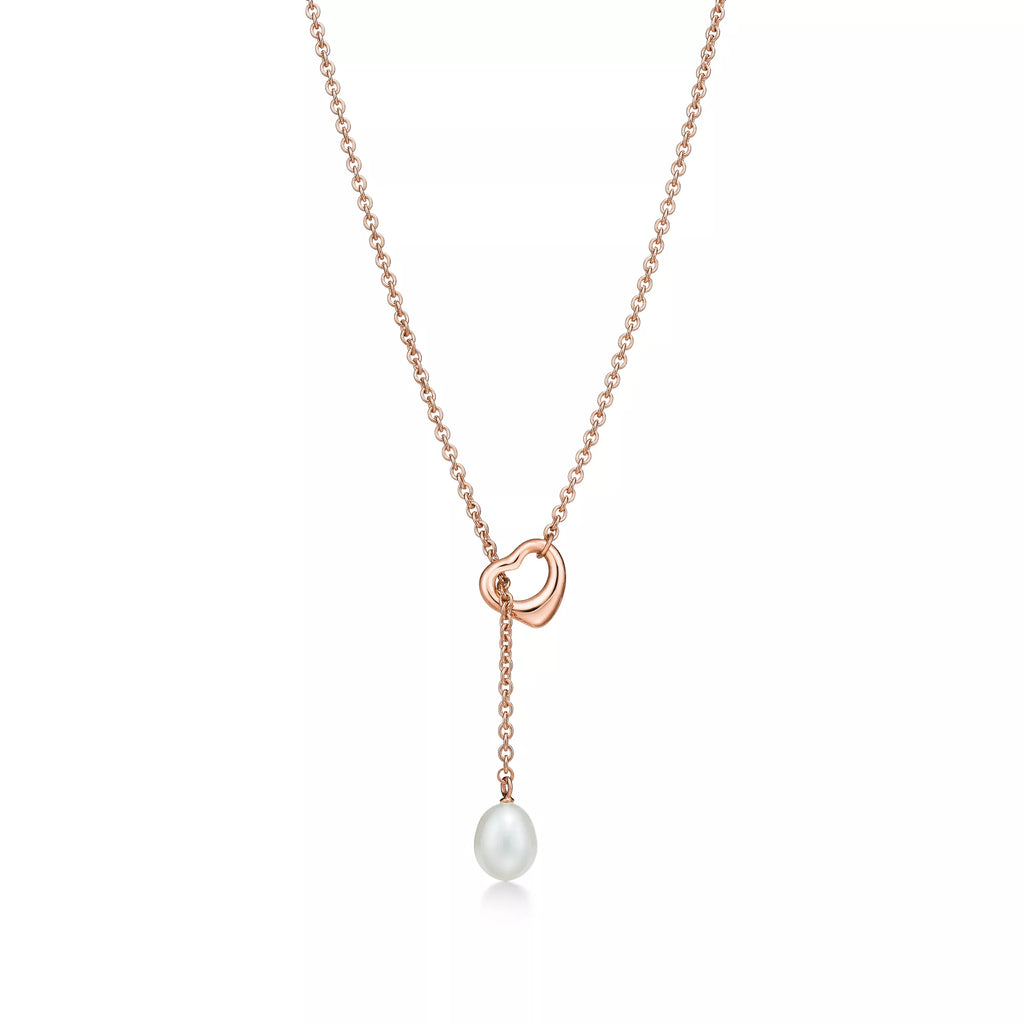 Carave Paris Golden Pearl Drop Lariat Necklace