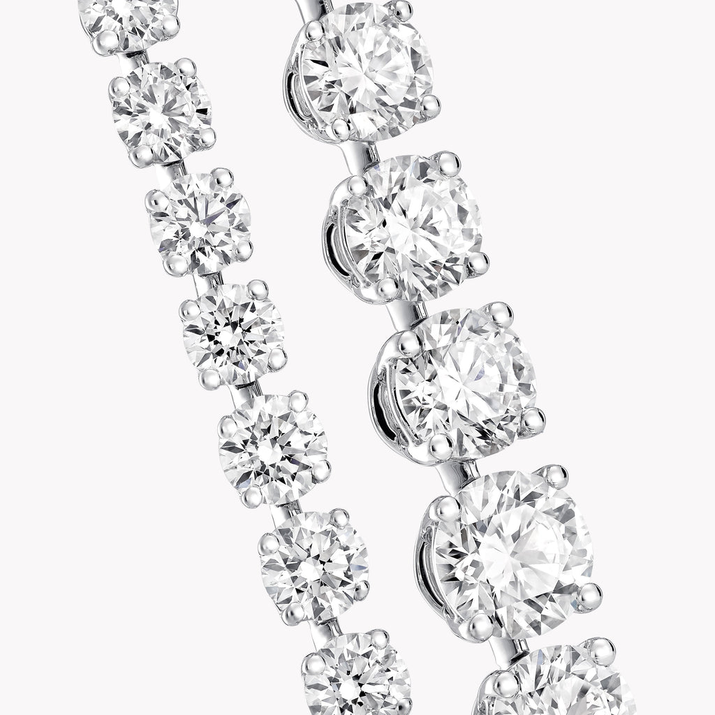 Carave Paris Graduated Round Diamond Tennis Necklace