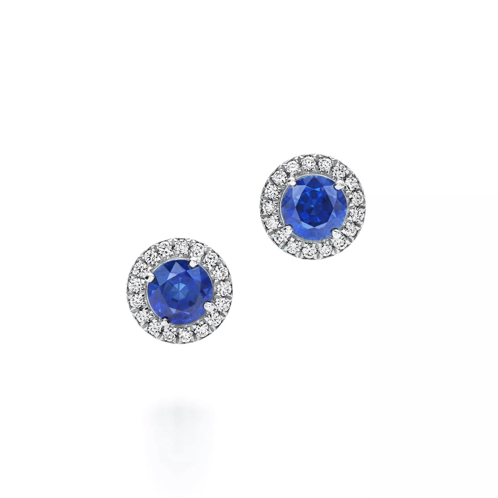 Carave Paris Halo Gemstone Stud Earrings