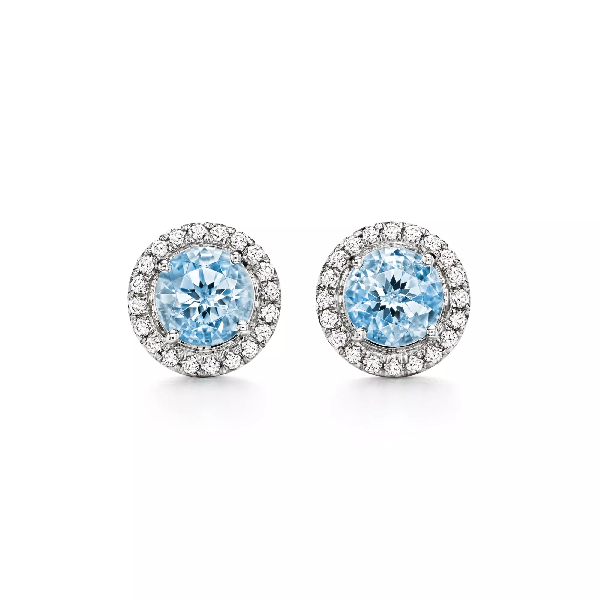 Carave Paris Halo Gemstone Stud Earrings