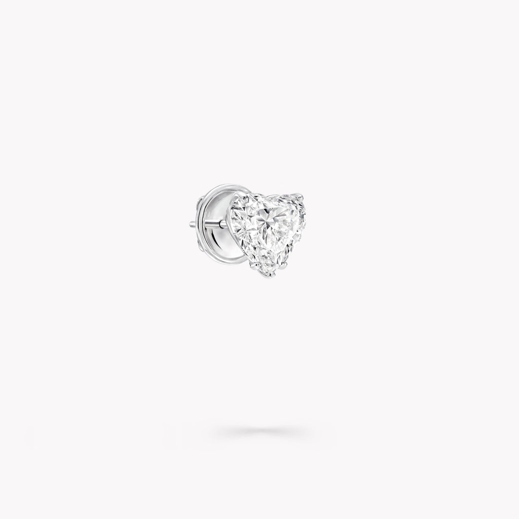 Carave Paris Heart Cut Diamond Stud Earrings