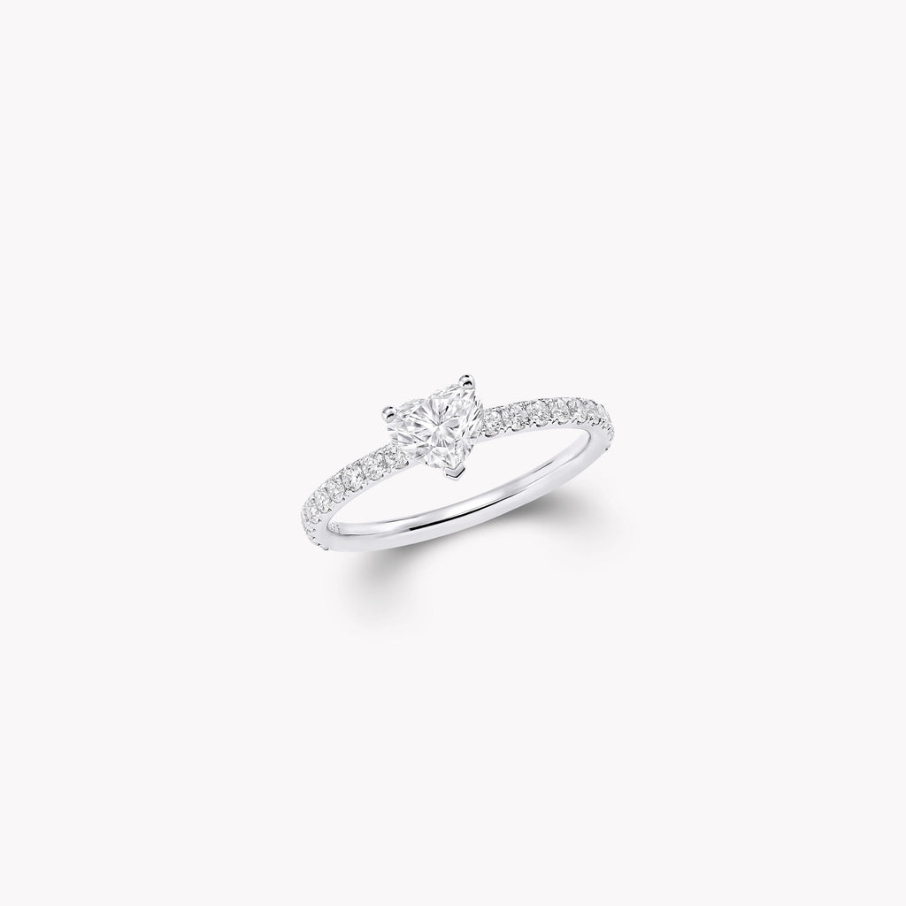 Carave Paris Heart Diamond Solitaire Ring