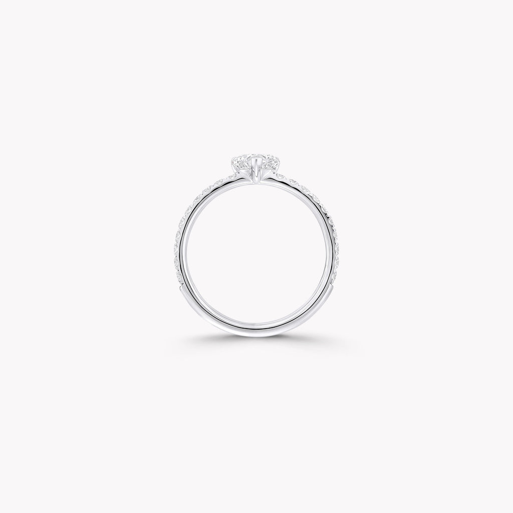 Carave Paris Heart Diamond Solitaire Ring