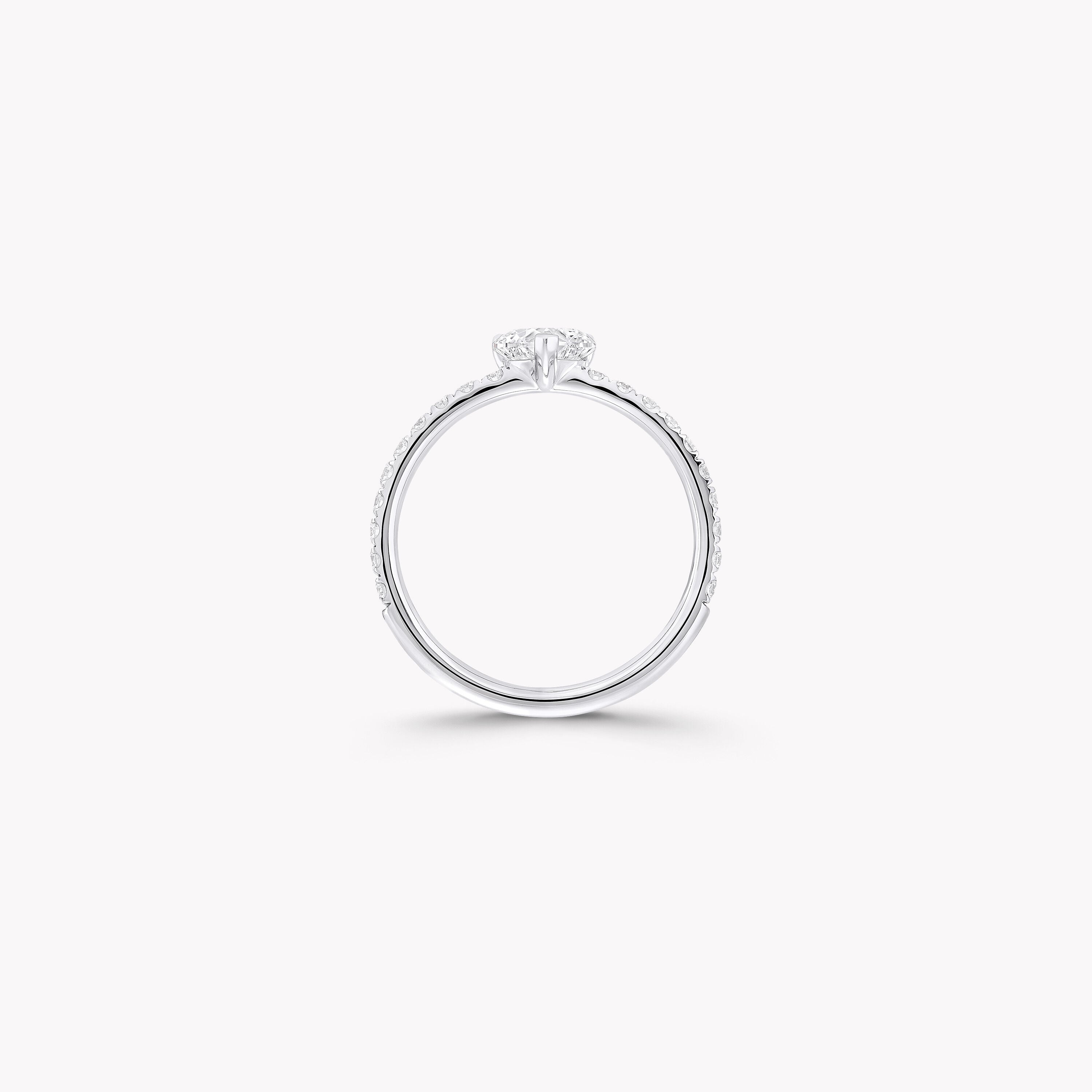 Carave Paris Heart Diamond Solitaire Ring