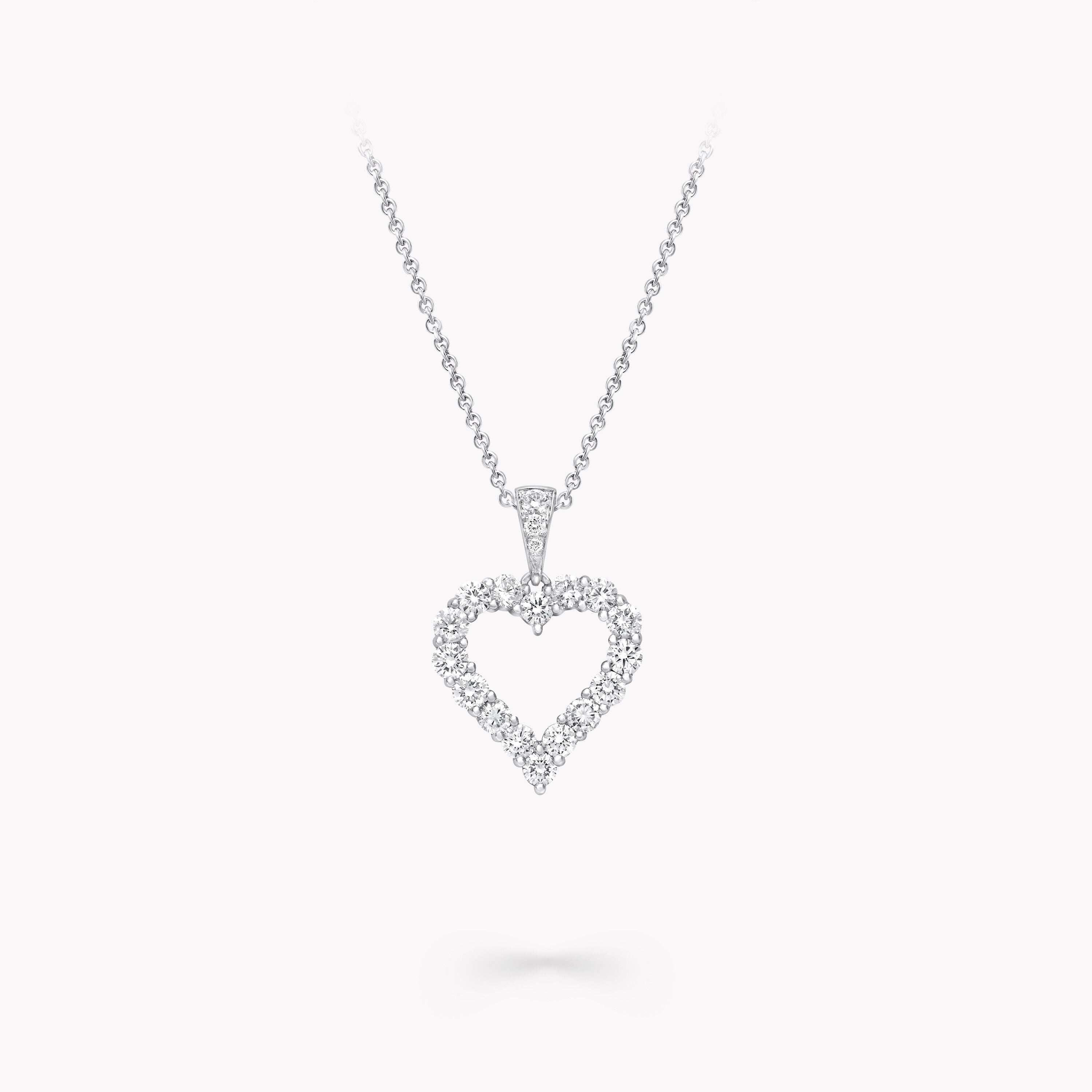 Carave Paris Heart Halo Diamond Pendant Necklace