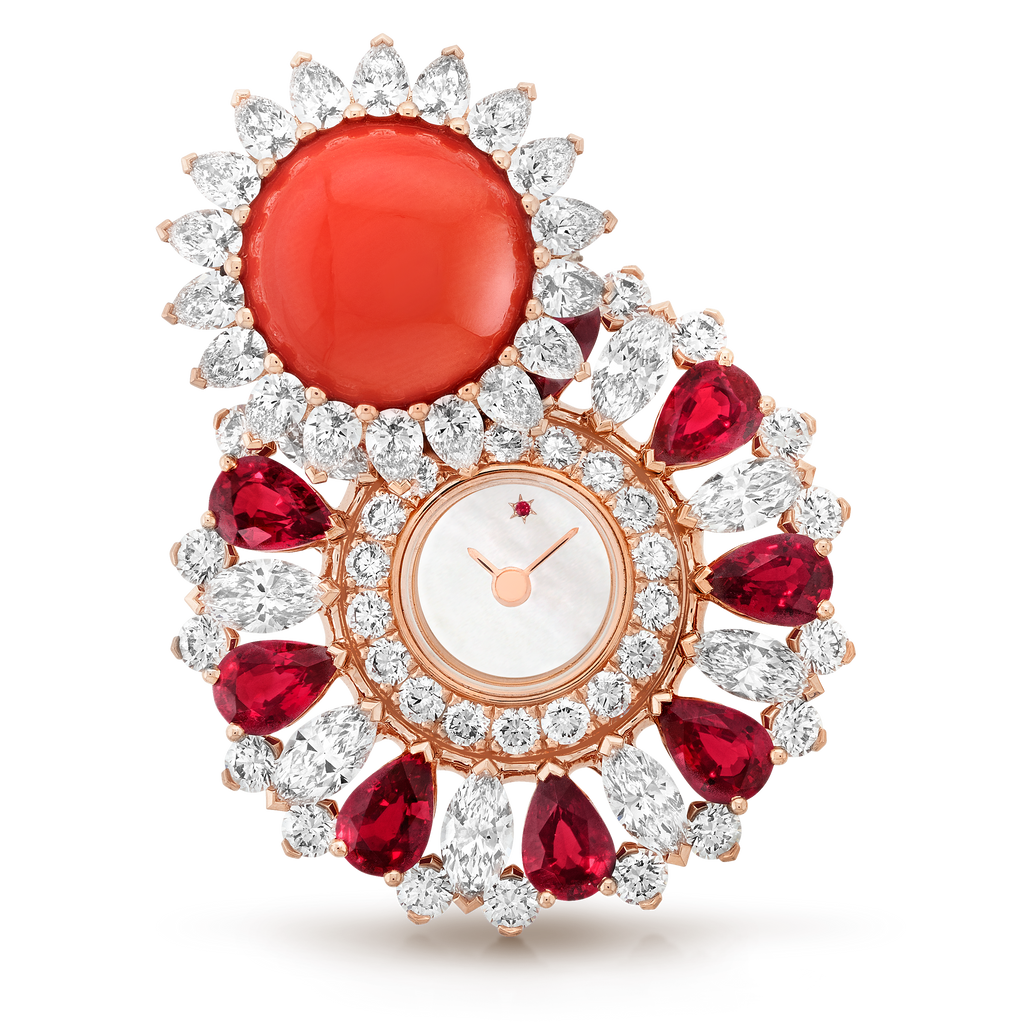 Carave Paris Imperial Coral Radiance High Jewelry Watch