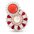 Carave Paris Imperial Coral Radiance High Jewelry Watch