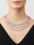 Carave Paris Imperial Floral Drape Diamond Necklace