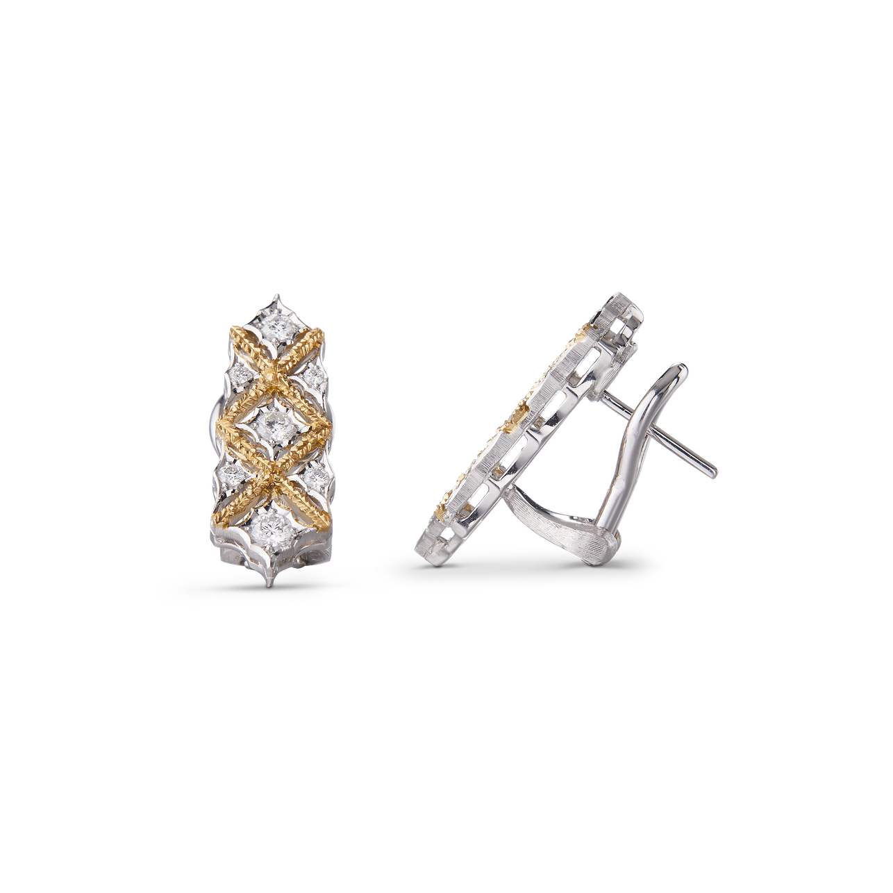 Carave Paris Imperial Lattice Diamond Earrings