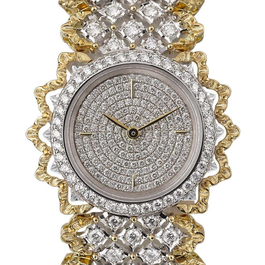 Carave Paris Imperial Mosaic Diamond Watch in Yellow Gold