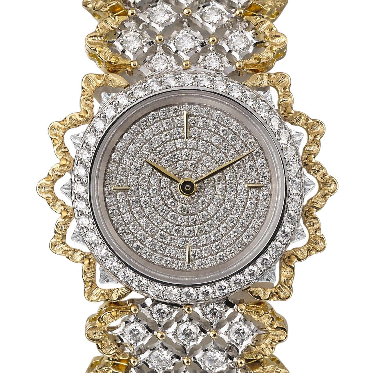 Carave Paris Imperial Mosaic Diamond Watch in Yellow Gold