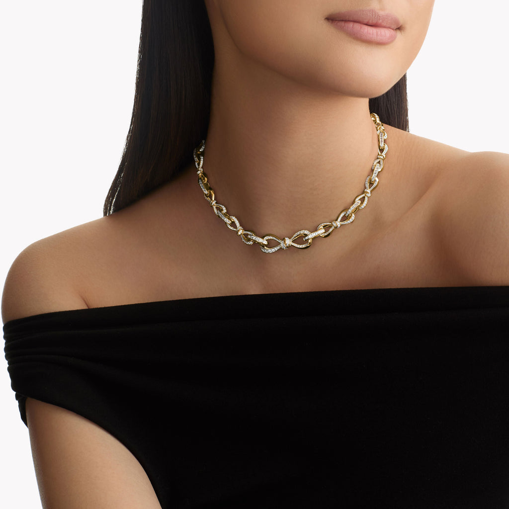 Carave Paris Infinity Diamond Link Necklace