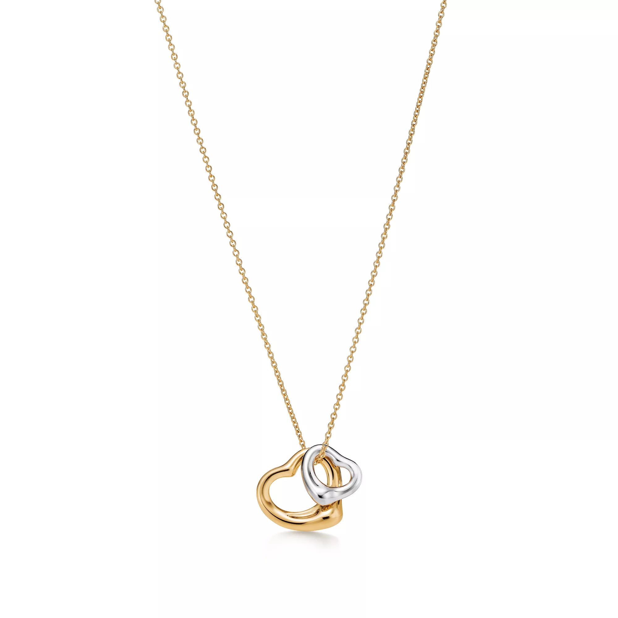 Carave Paris Interlocking Double Ring Pendant Necklace