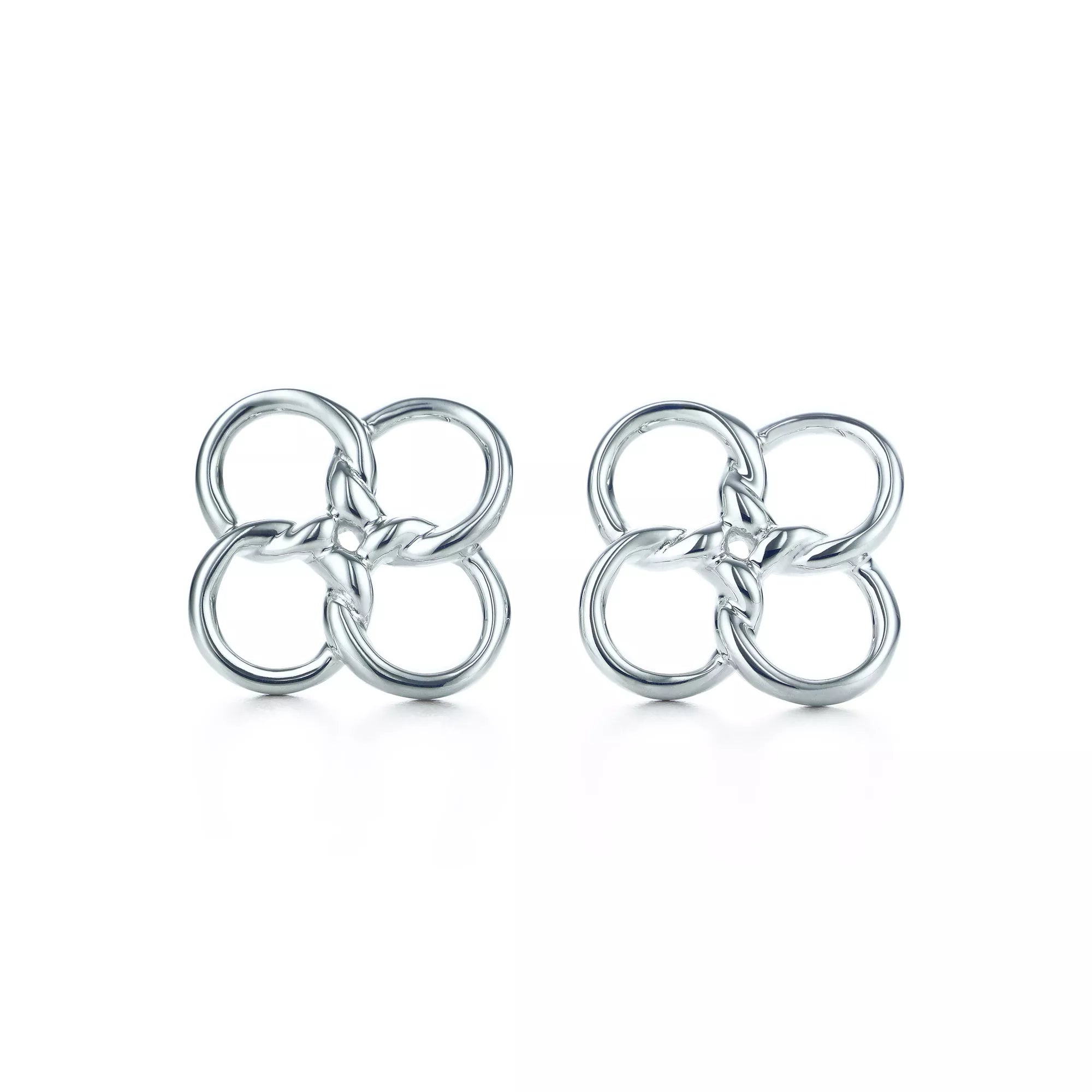 Carave Paris Interlocking Floral Knot Stud Earrings