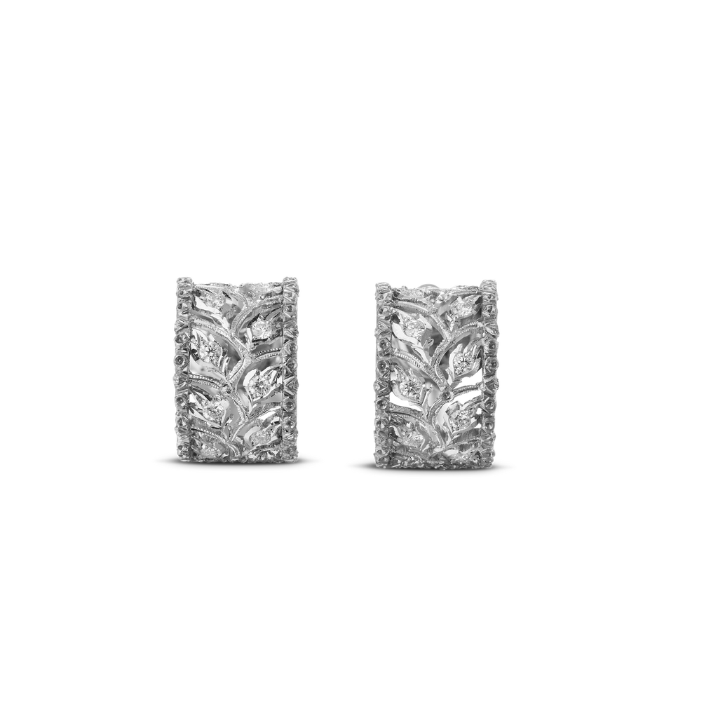 Carave Paris Jardin Lumière Diamond Huggie Earrings