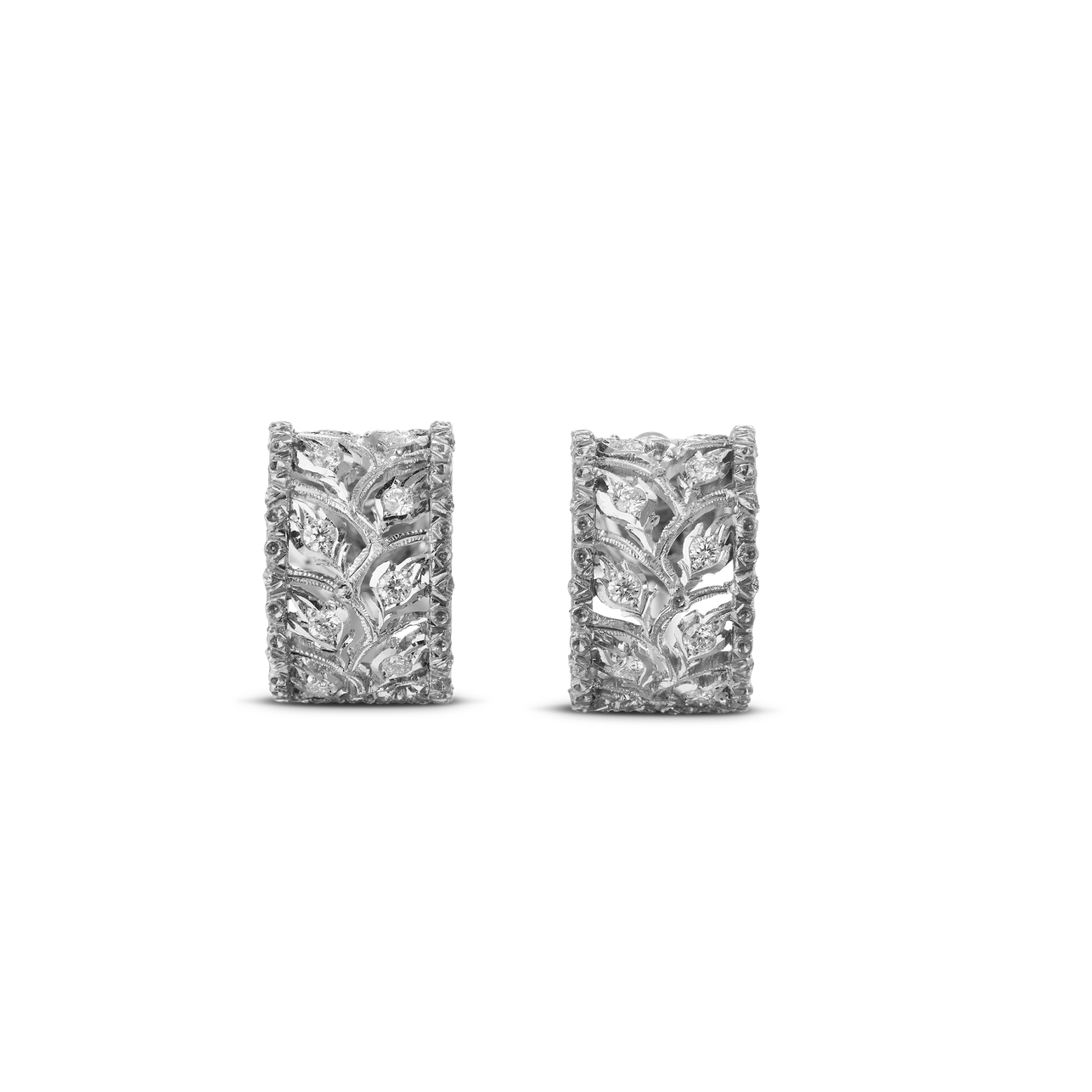 Carave Paris Jardin Lumière Diamond Huggie Earrings