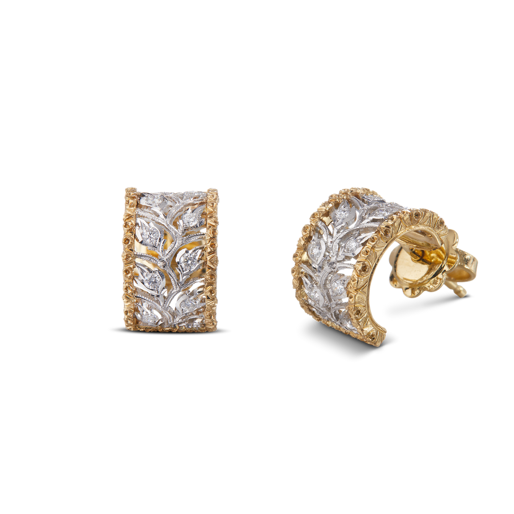 Carave Paris Jardin Lumière Diamond Huggie Earrings