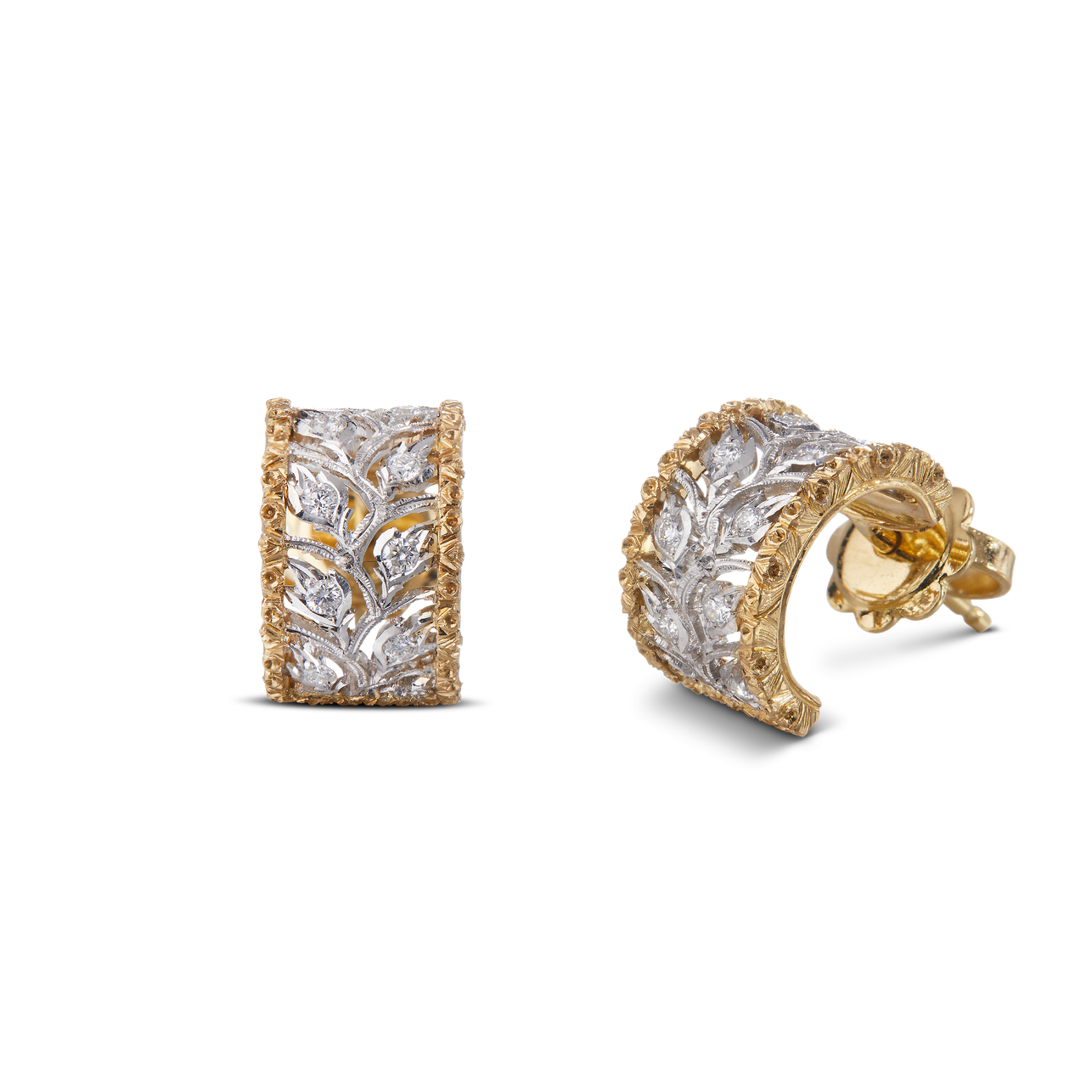 Carave Paris Jardin Lumière Diamond Huggie Earrings