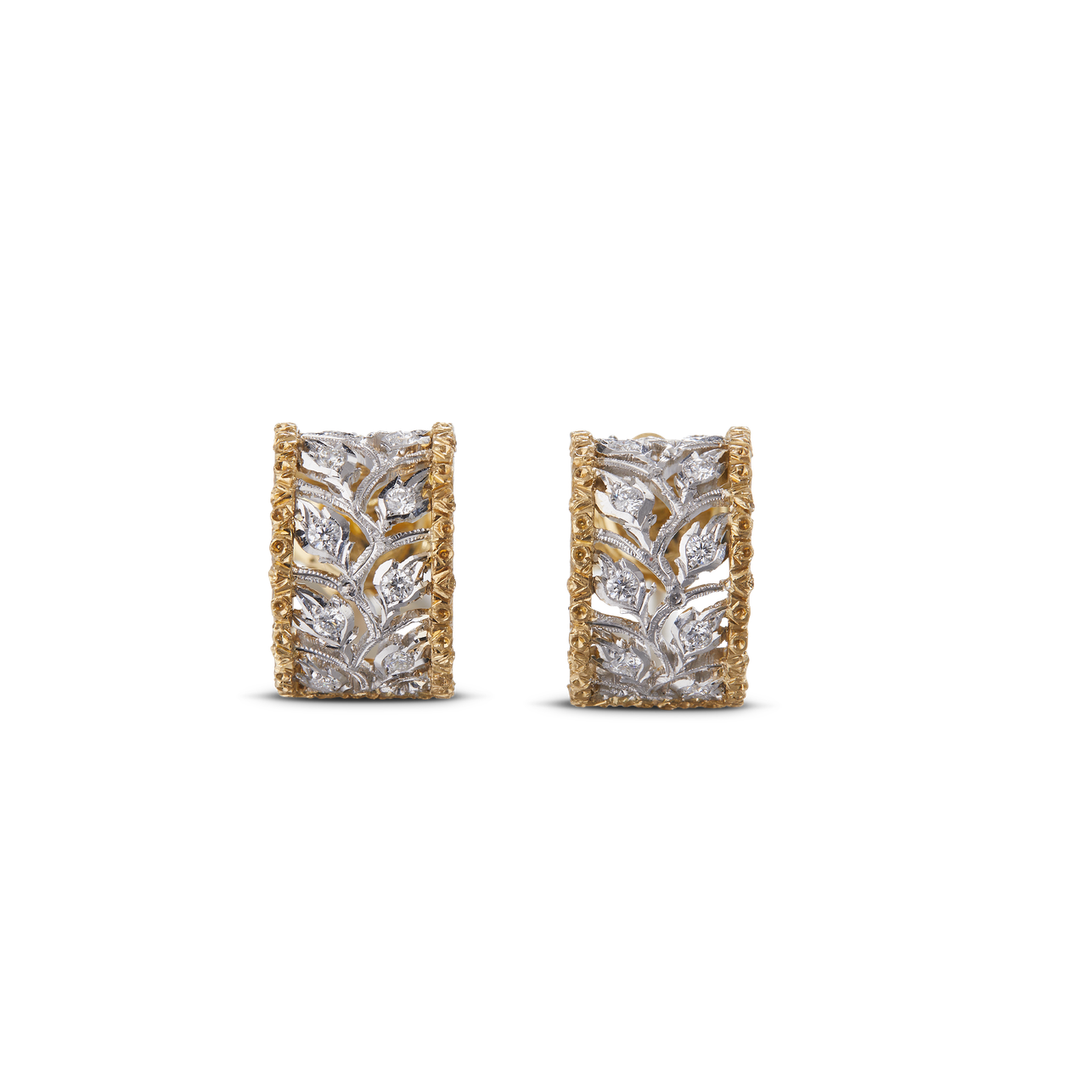 Carave Paris Jardin Lumière Diamond Huggie Earrings