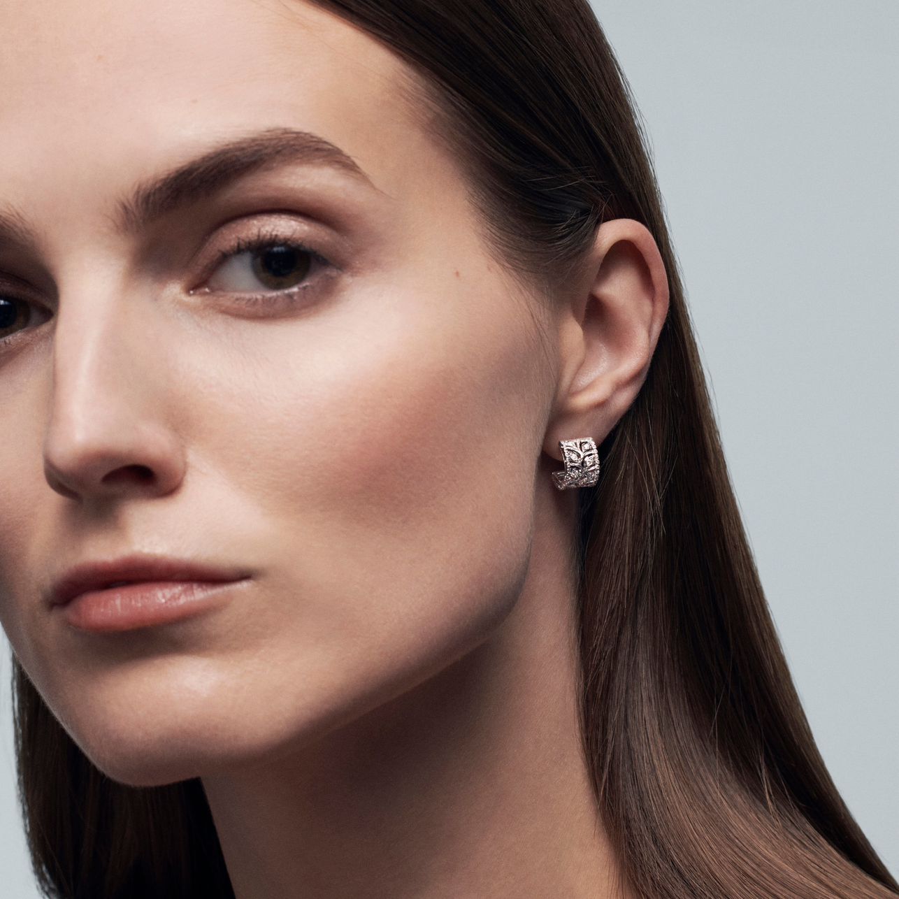 Carave Paris Jardin Lumière Diamond Huggie Earrings