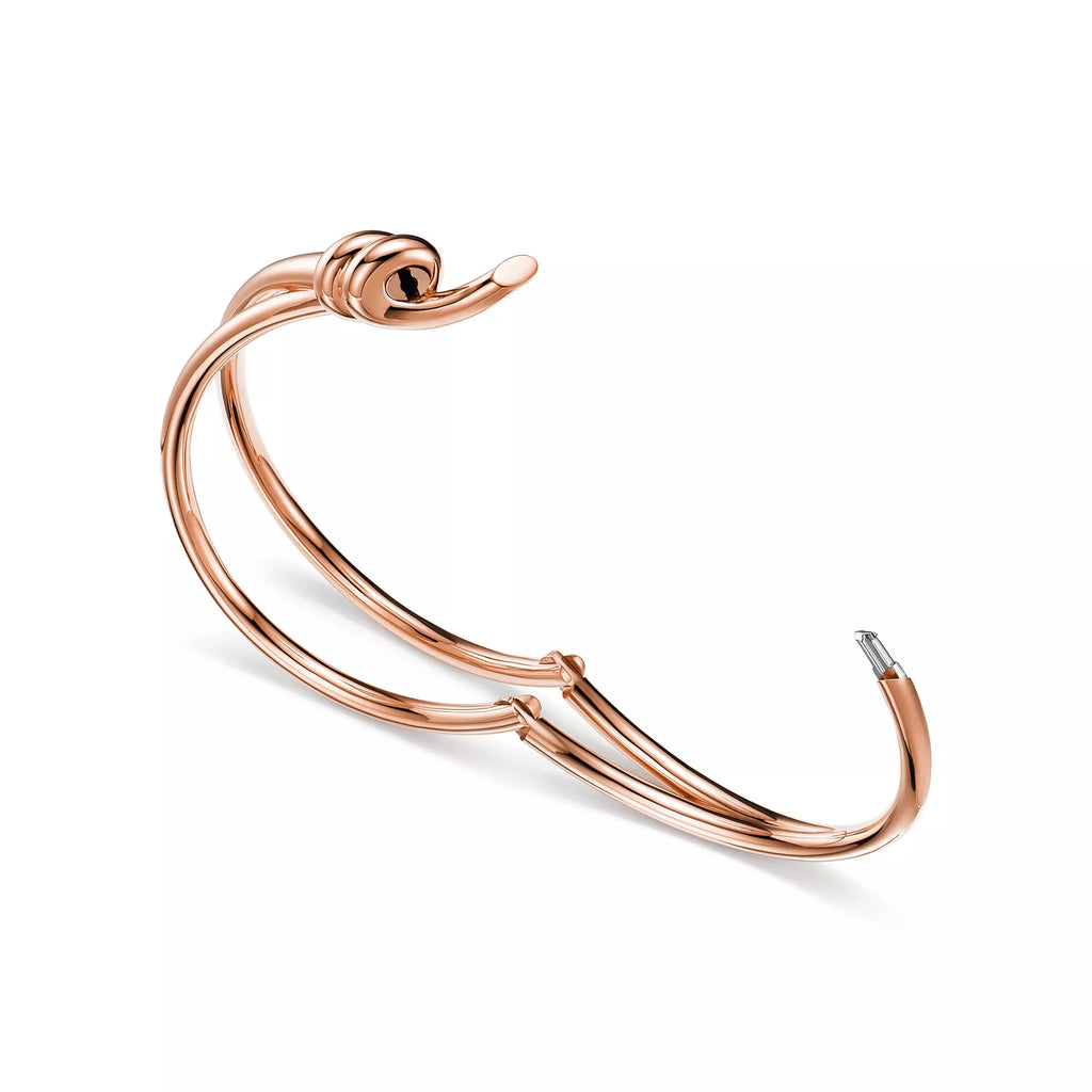Carave Paris Knot Nail Rose Gold Bangle for Men