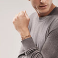 Carave Paris Knot Nail Rose Gold Bangle for Men