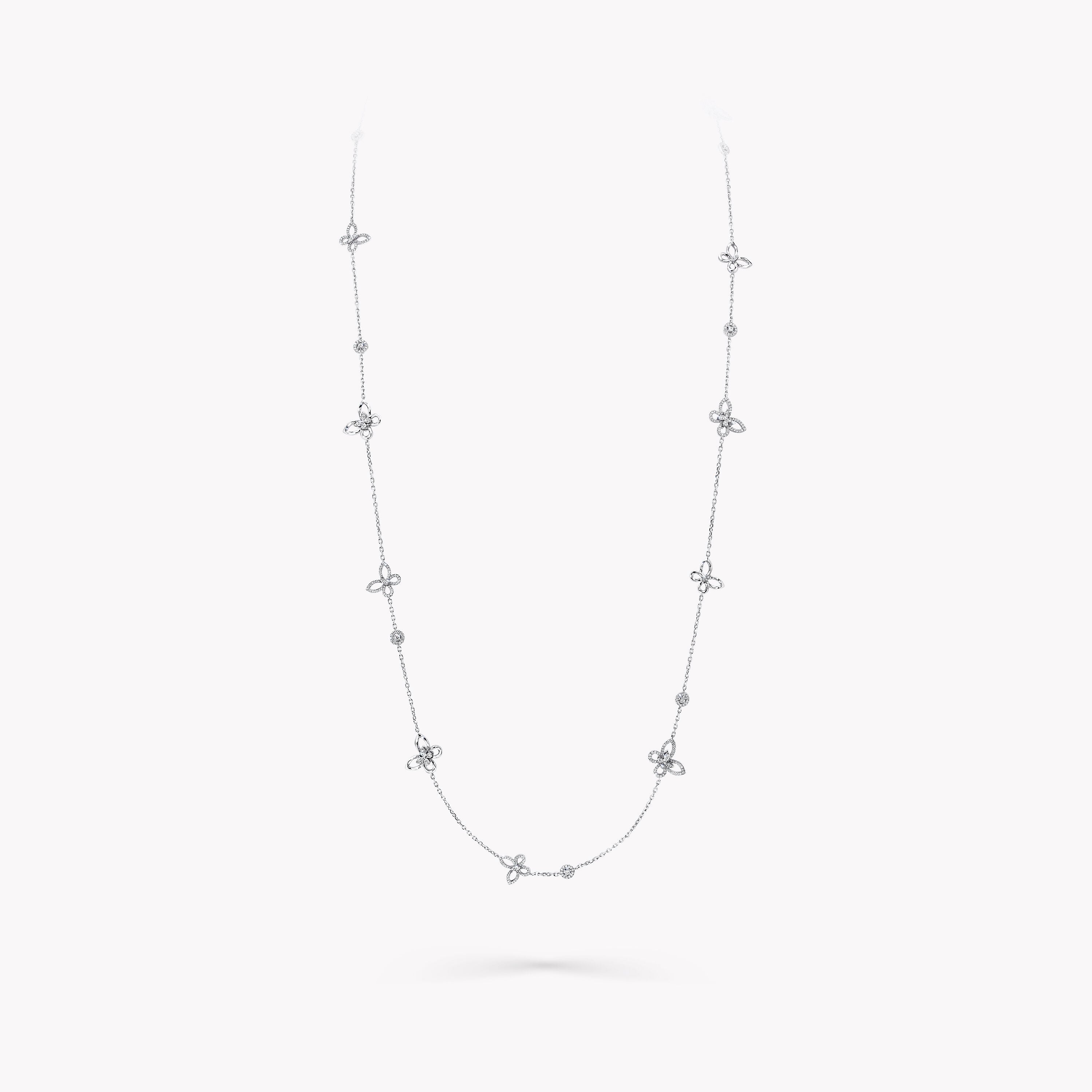Carave Paris Layered Butterfly Diamond Necklace