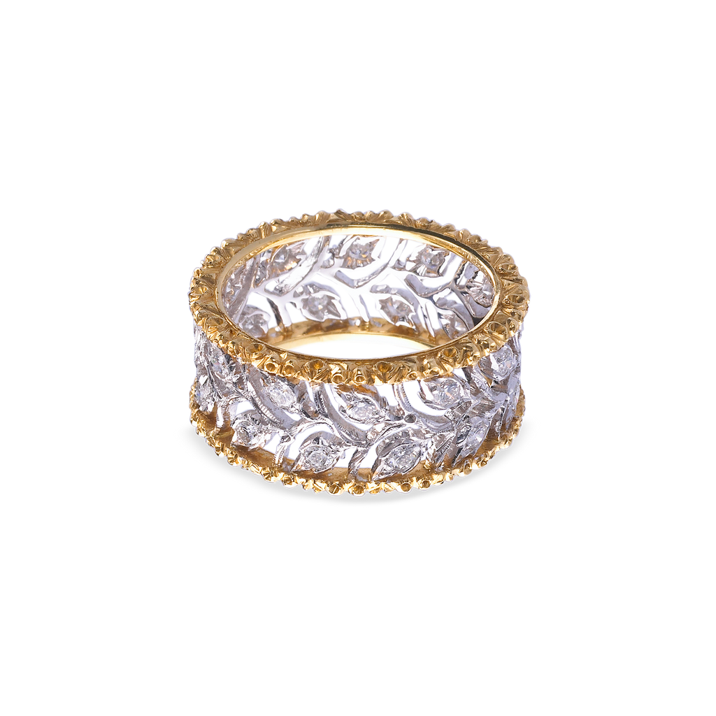 Carave Paris Leaf Lattice Eternity Band Ring