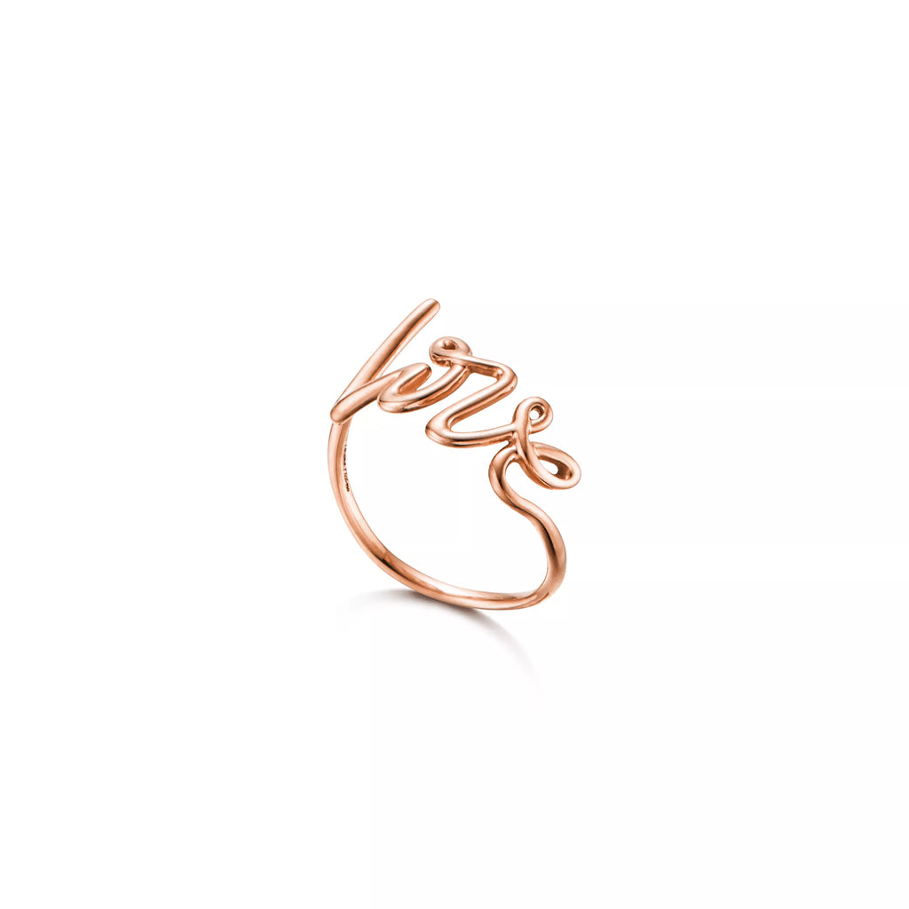 Carave Paris Love Script Open Ring