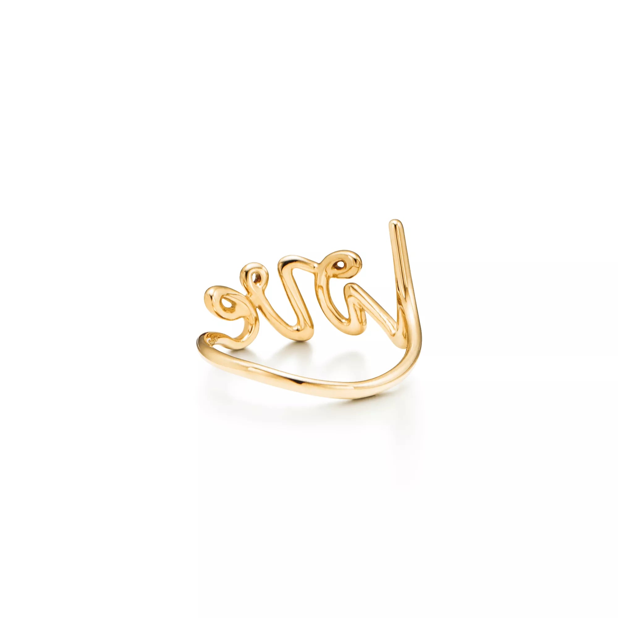 Carave Paris Love Script Open Ring