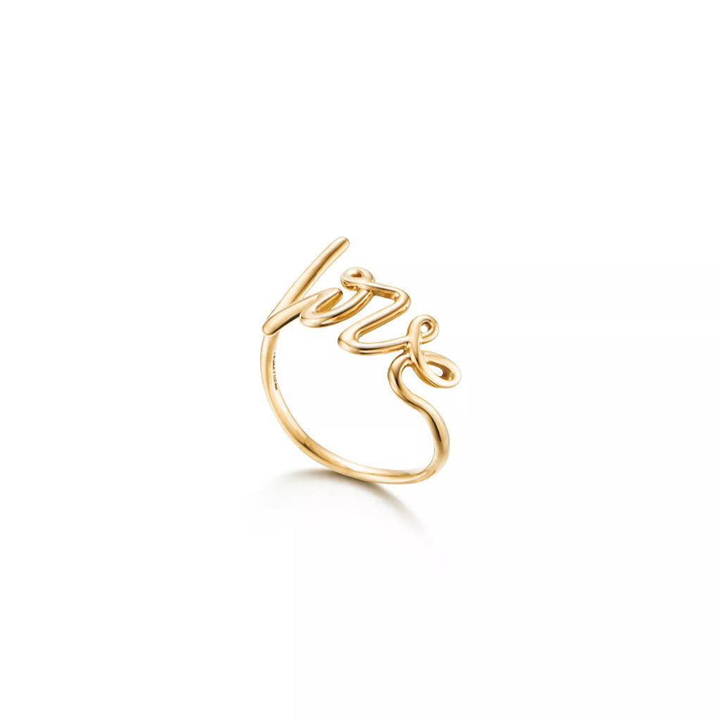 Carave Paris Love Script Open Ring