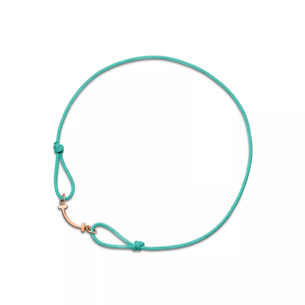 Carave Paris Lucky Horseshoe Rose Gold Cord Bracelet for Men