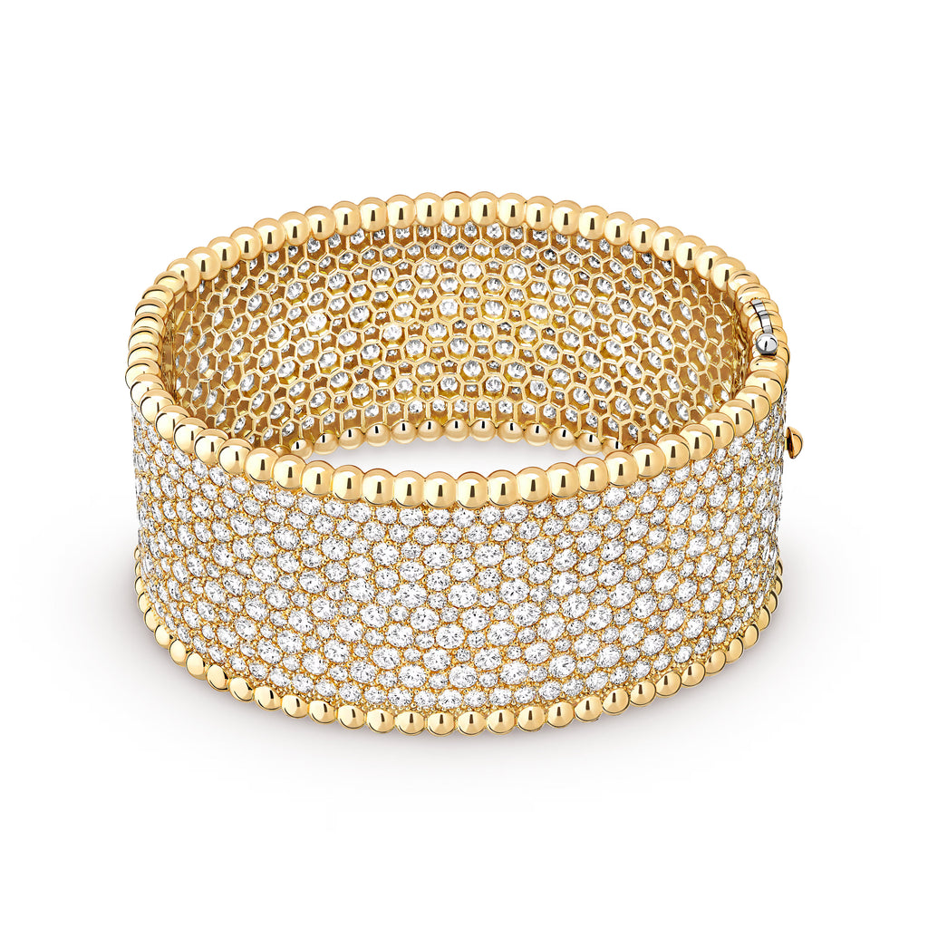 Carave Paris Lumière Pavé Diamond Cuff Bracelet