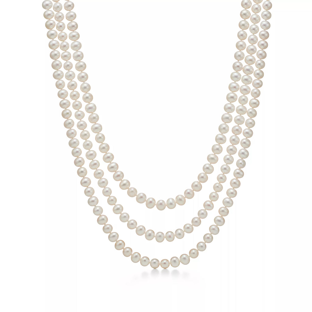 Carave Paris Luminous Triple Strand Pearl Necklace