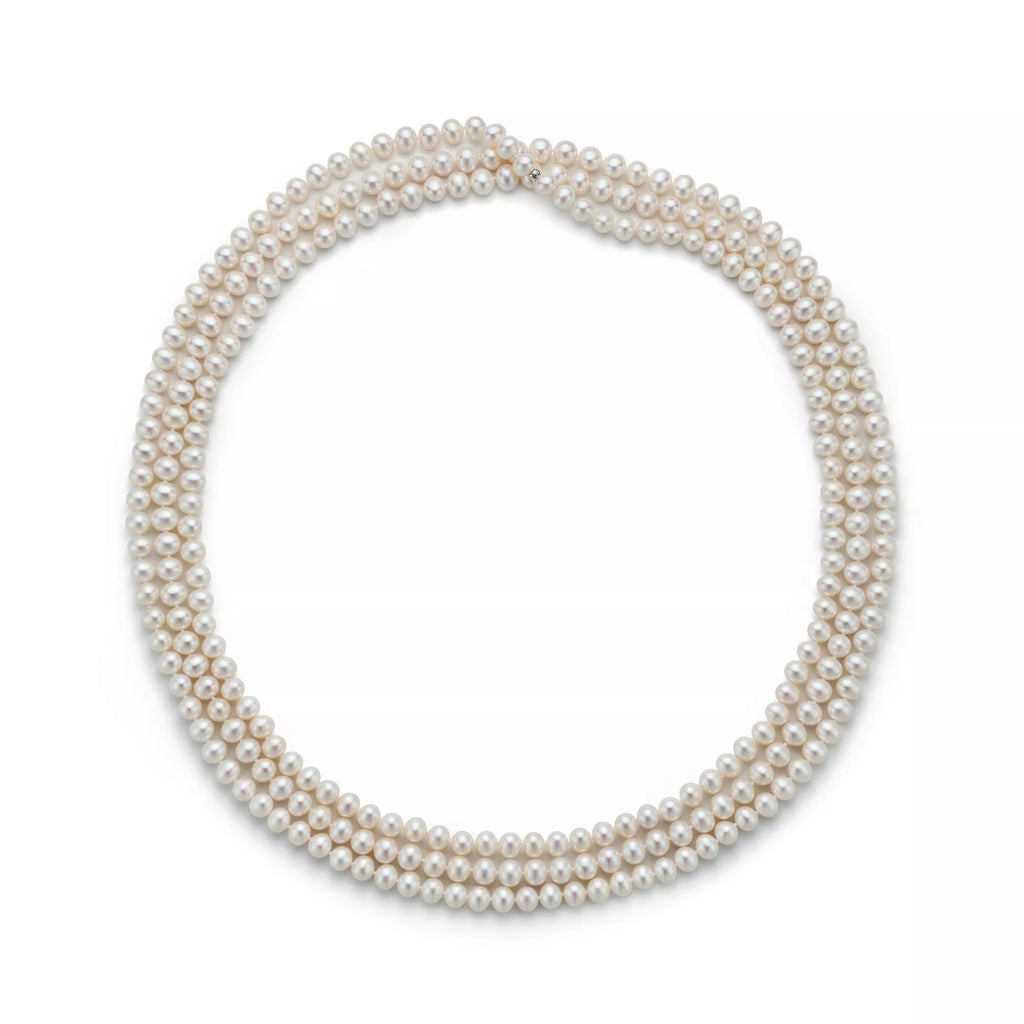 Carave Paris Luminous Triple Strand Pearl Necklace