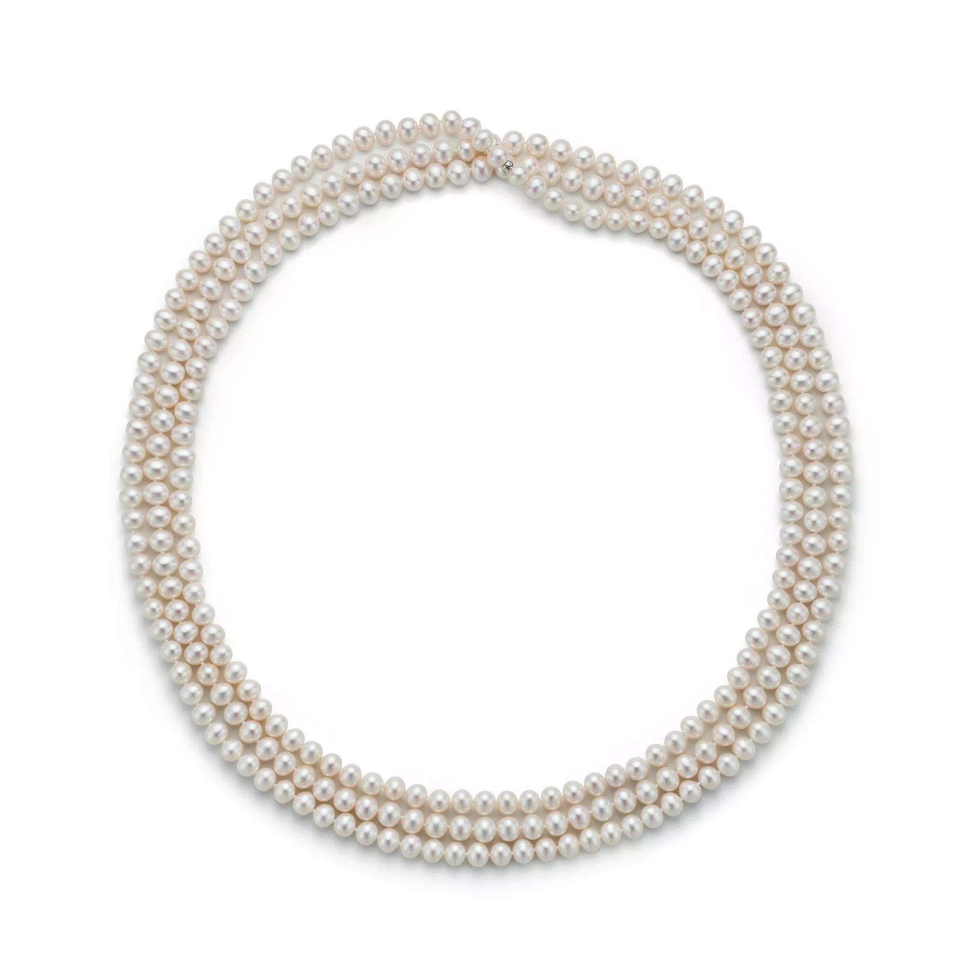 Carave Paris Luminous Triple Strand Pearl Necklace