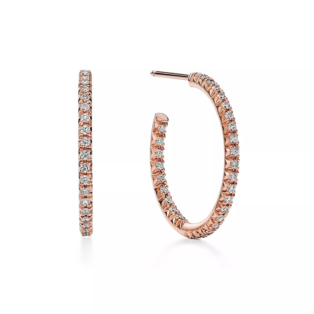 Carave Paris Luna Pavé Open Hoop Earrings