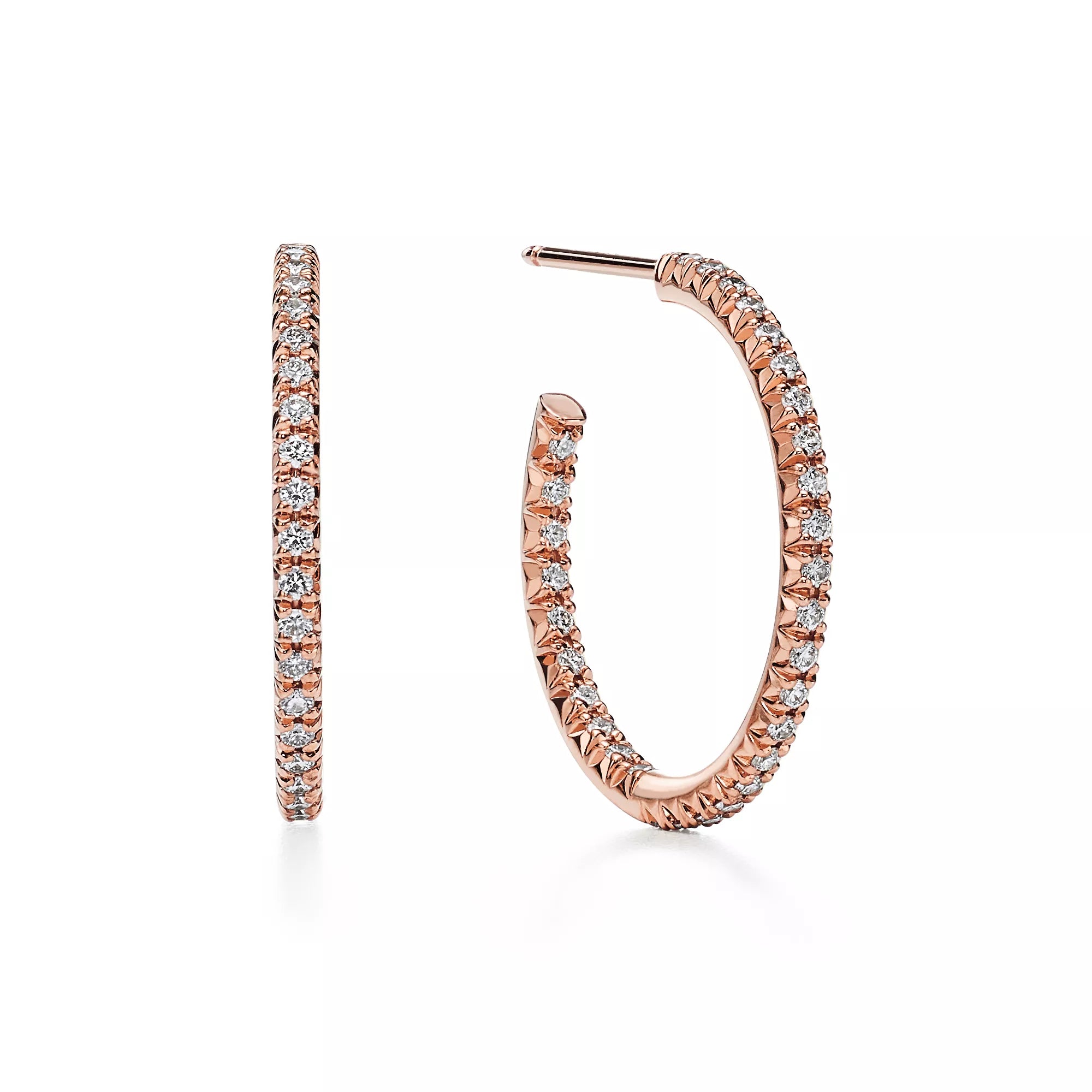 Carave Paris Luna Pavé Open Hoop Earrings