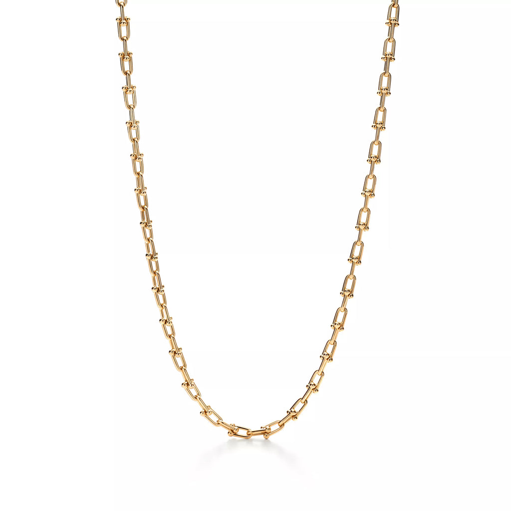 Carave Paris Modern Link Chain Choker Necklace in Silver