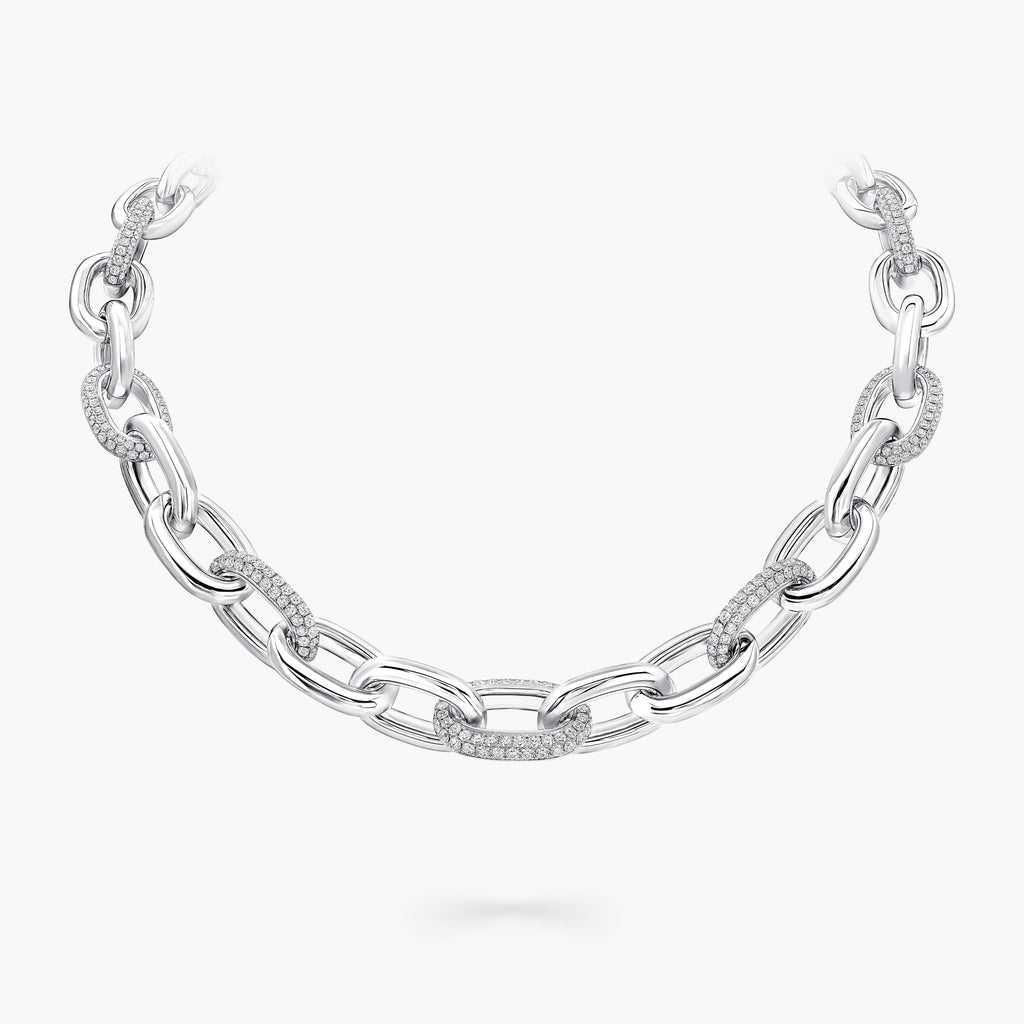 Carave Paris Luxury Pavé Link Chain Necklace