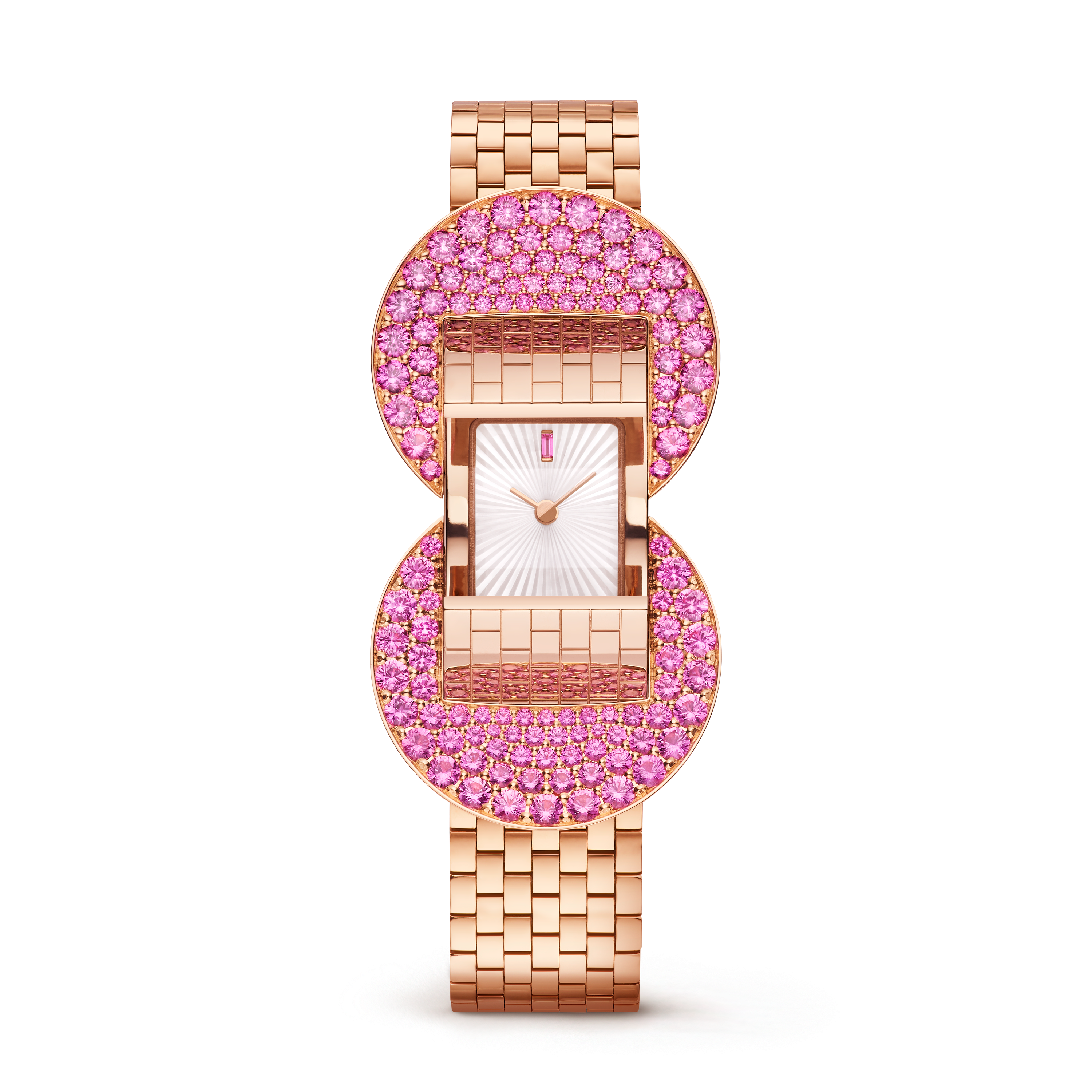 Carave Paris Luxury Pink Crystal Rose Gold Women’s Watch | Elegant Designer Timepiece