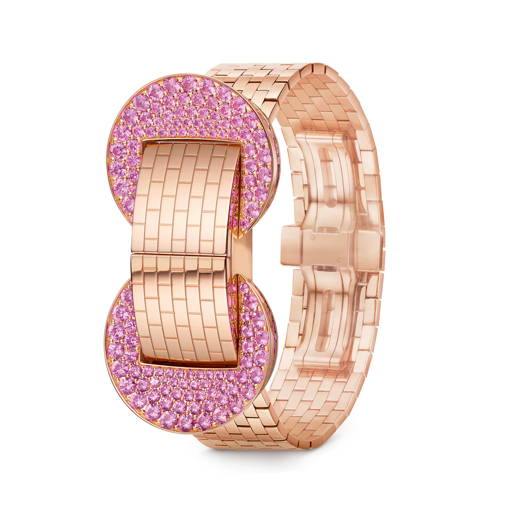 Carave Paris Luxury Pink Crystal Rose Gold Women’s Watch | Elegant Designer Timepiece