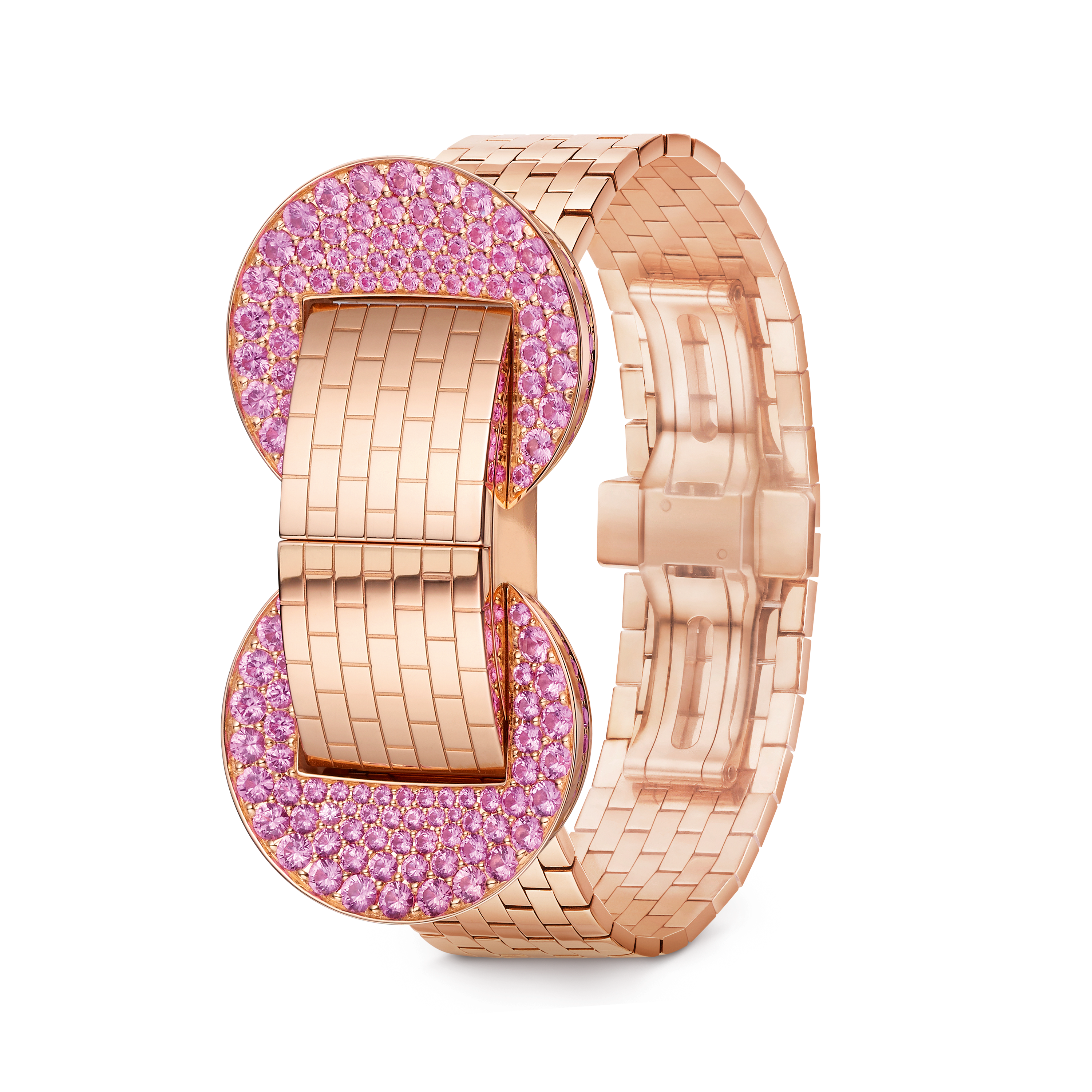 Carave Paris Luxury Pink Crystal Rose Gold Women’s Watch | Elegant Designer Timepiece