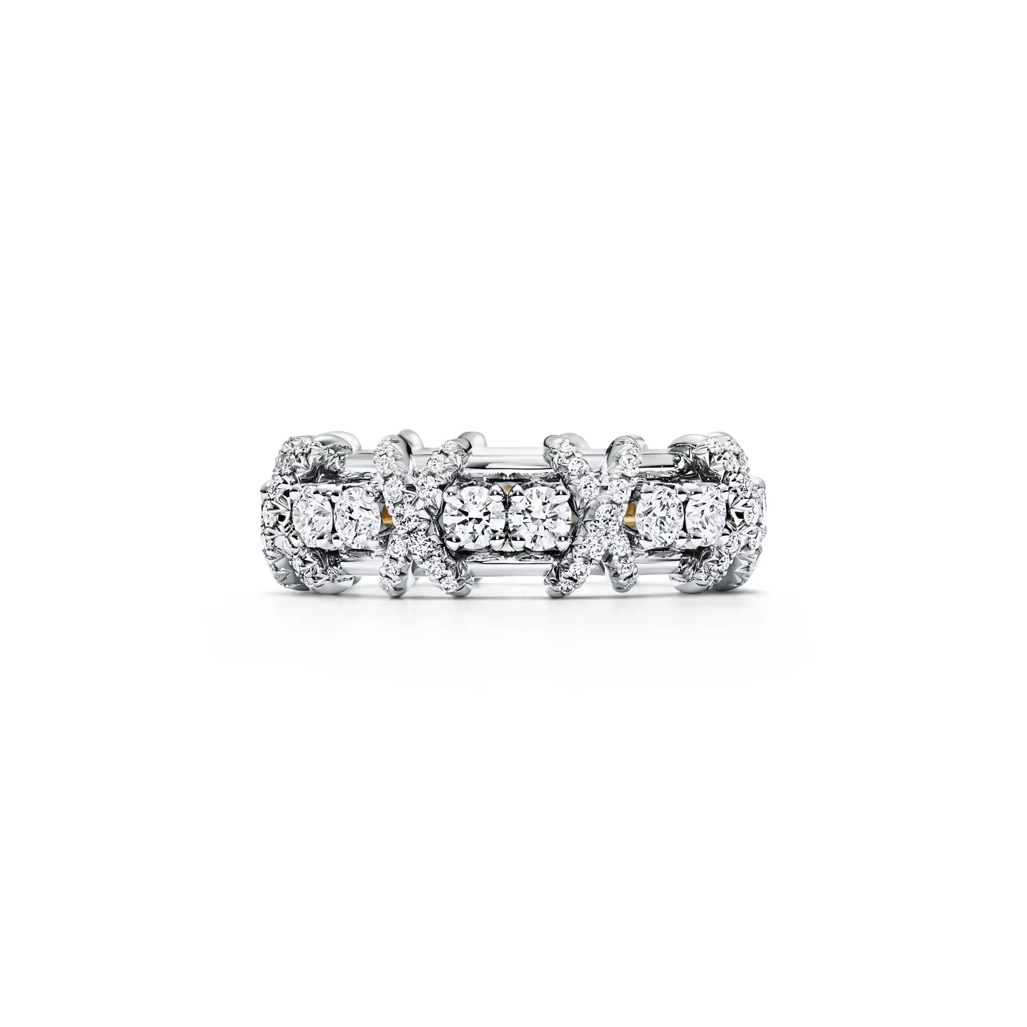 Carave Paris Luxury X Link Diamond Eternity Ring